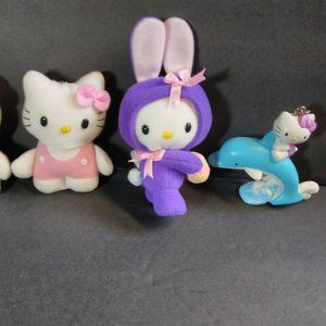 Sanrio Hello Kitty Bunny Dolphin Keychains Lot 4